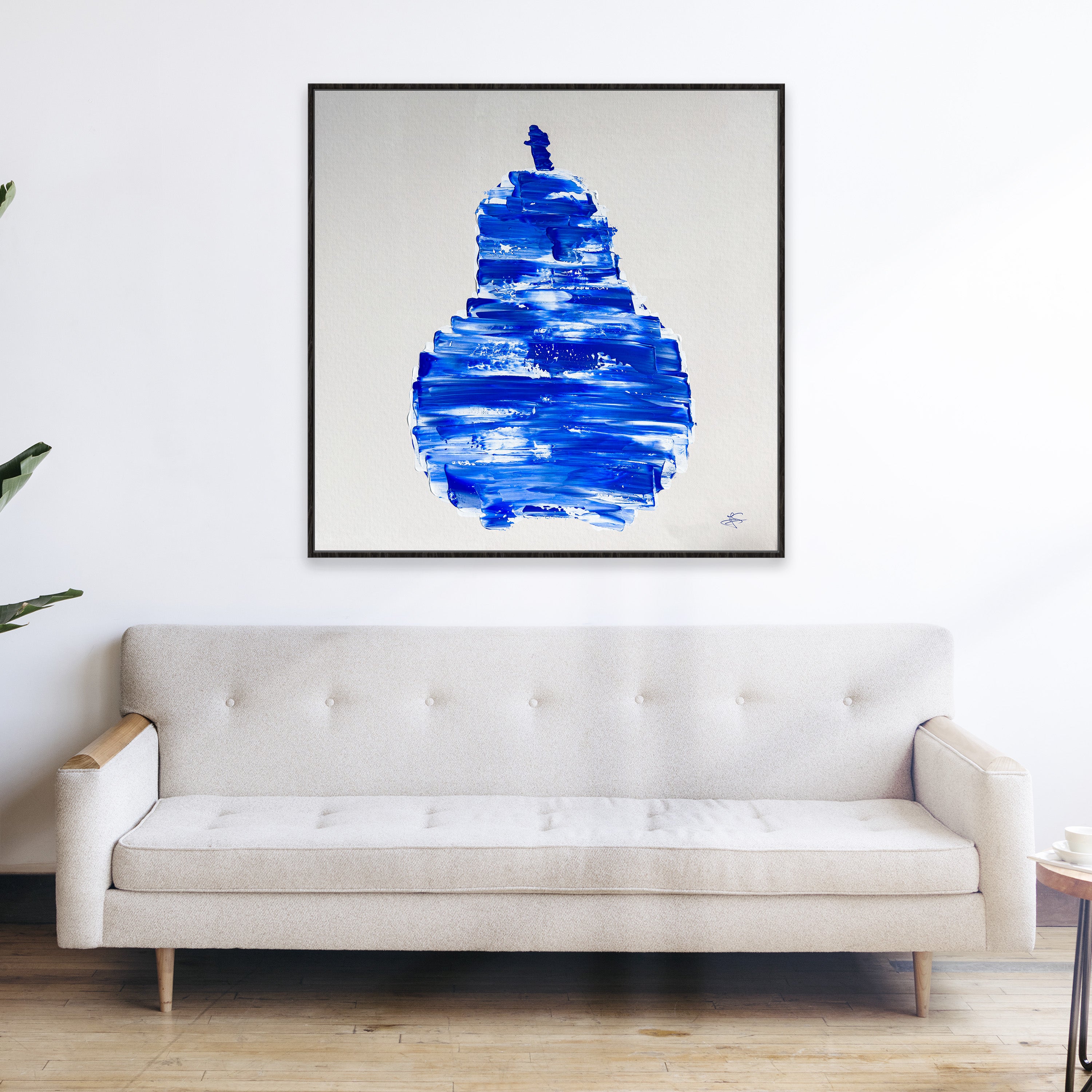 Original Painting: "Blue Pear" 70x70