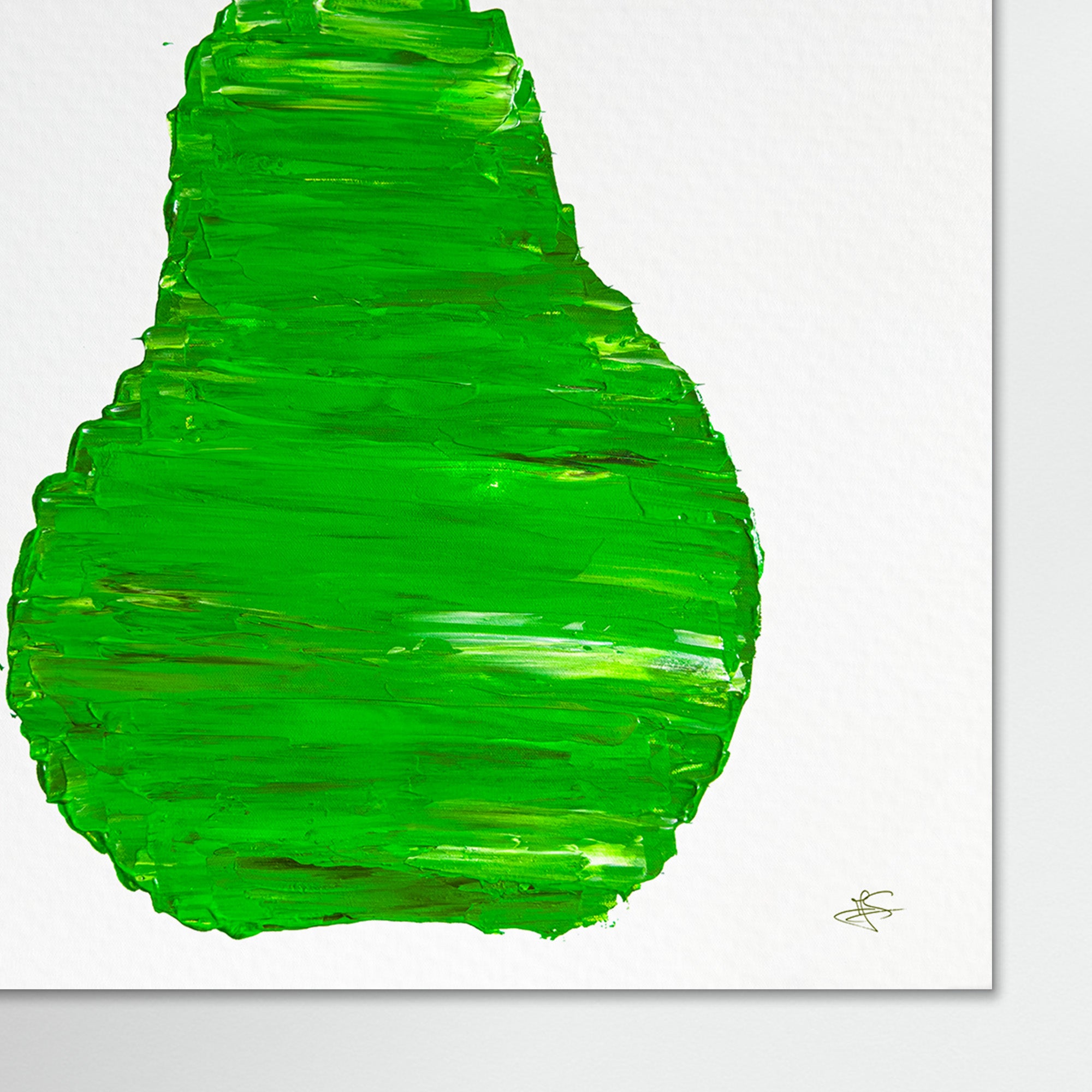 Original Painting: "Green Pear" 70x70