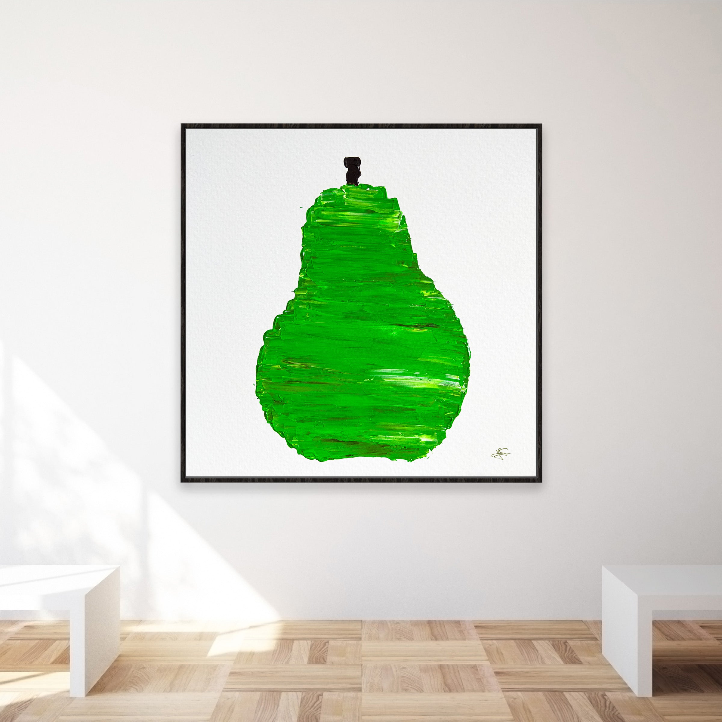 Original Painting: "Green Pear" 70x70