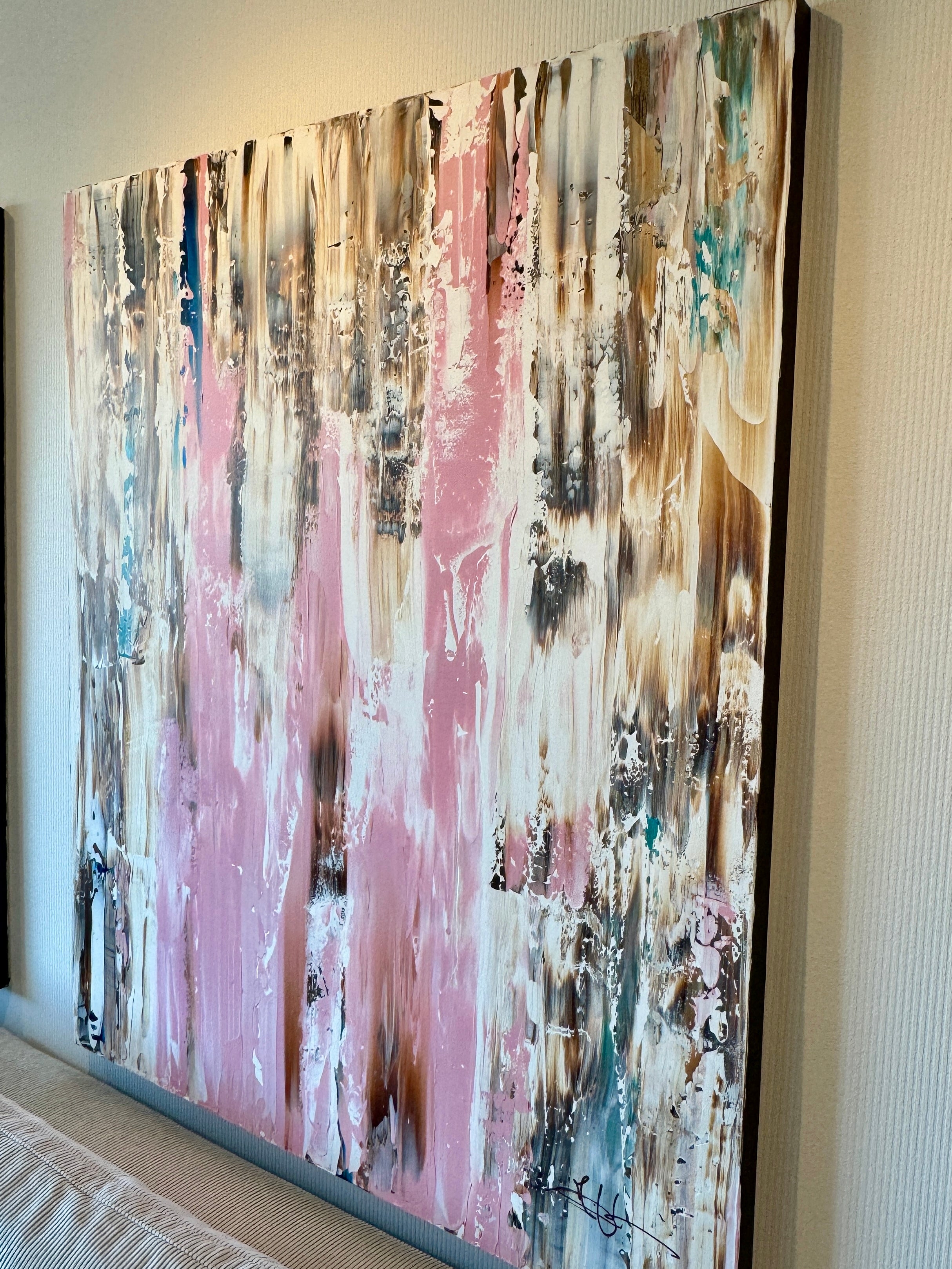 Original Painting: "Lounge Pink" 120x100x4cm