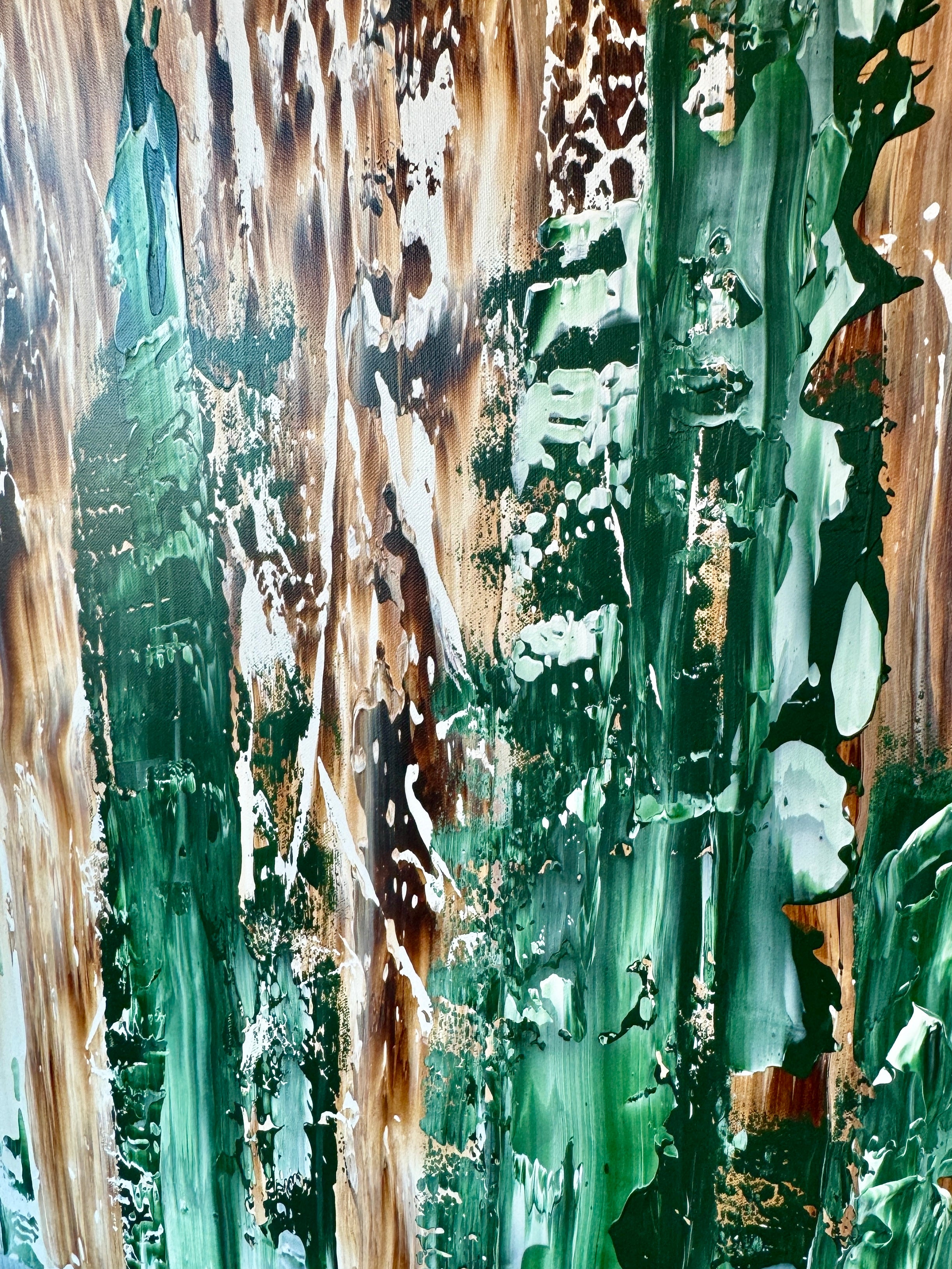 Original Painting: "Amazing Green" 120x100x4cm