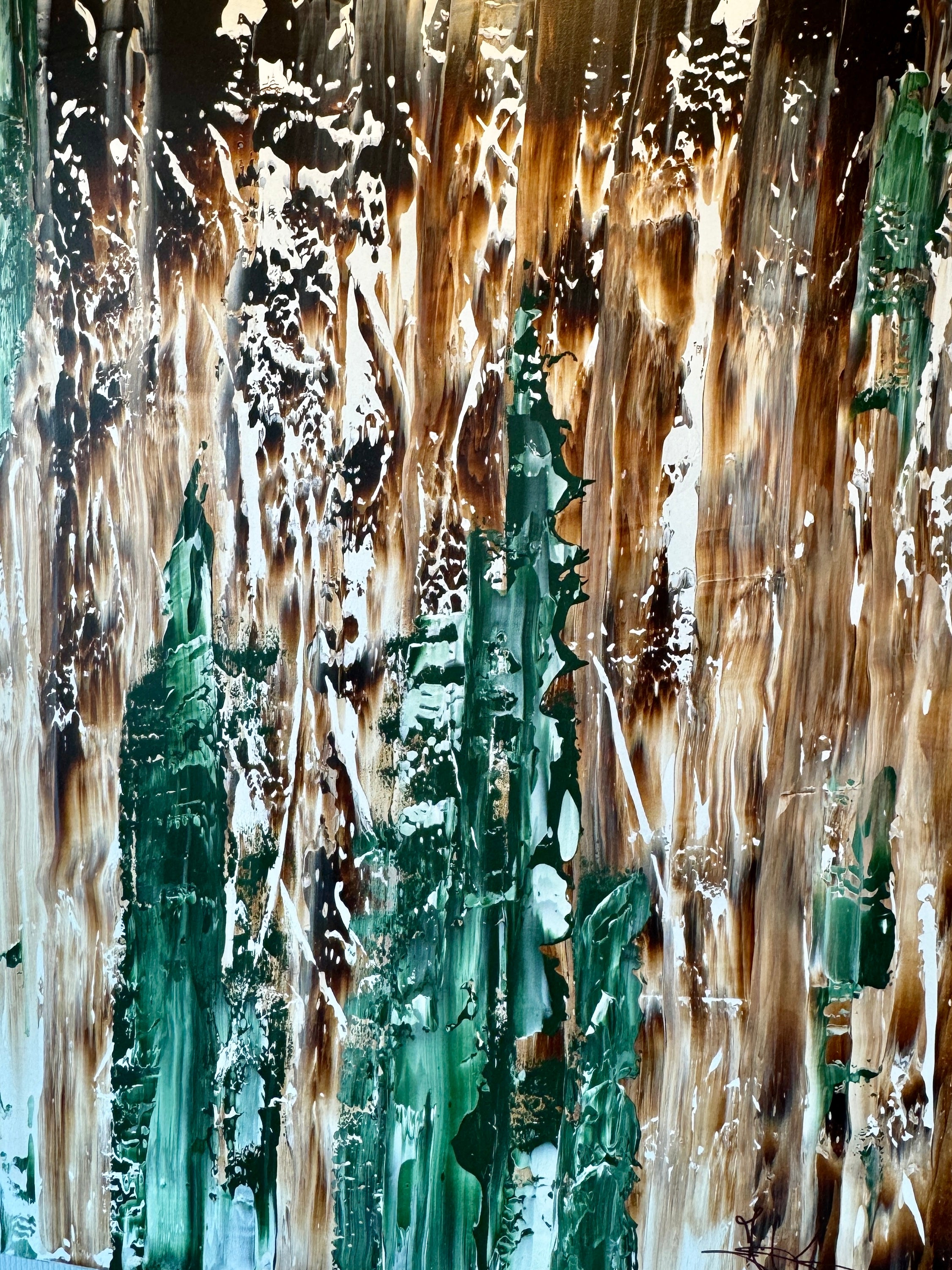 Original Painting: "Amazing Green" 120x100x4cm