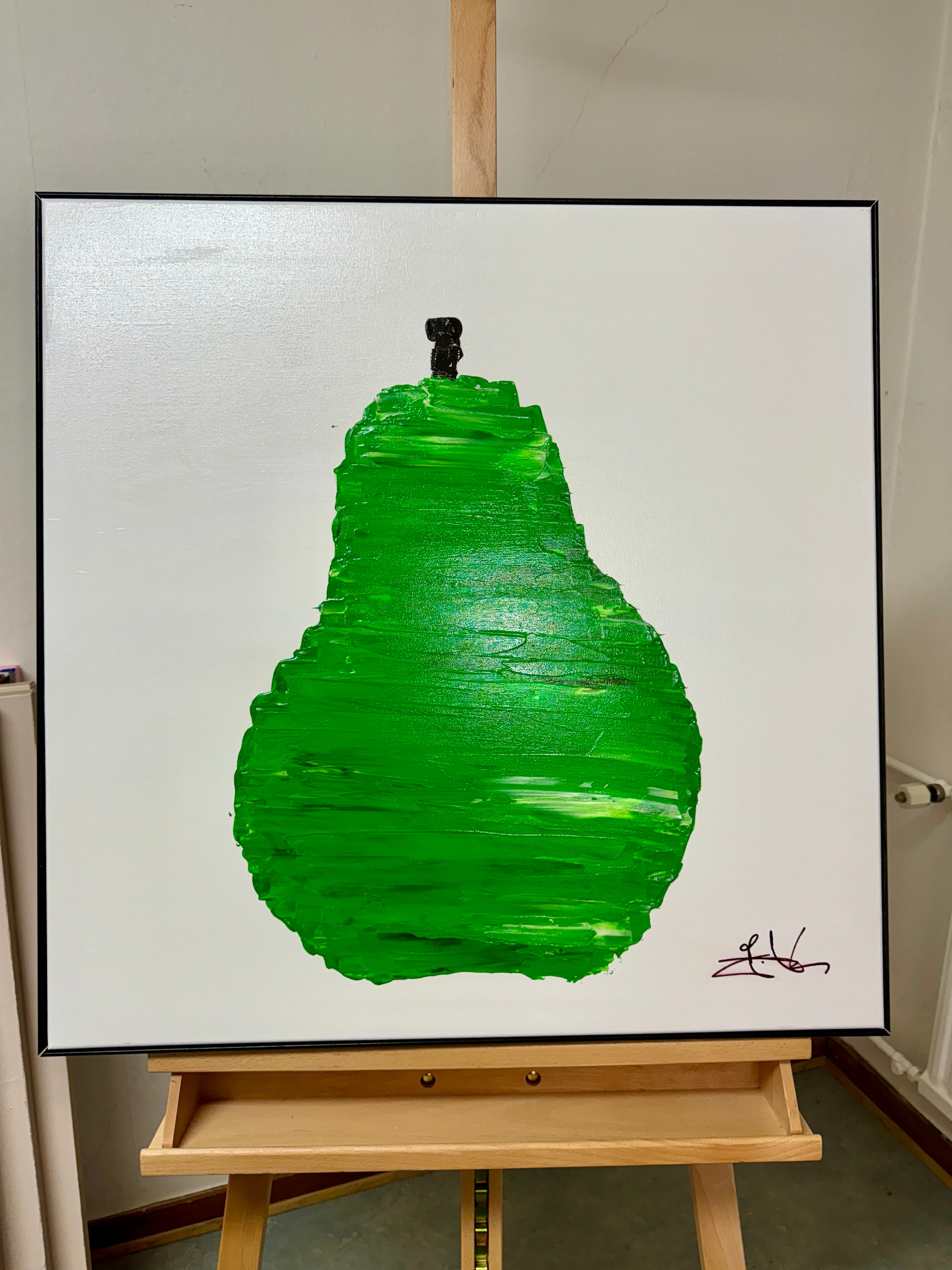 Original Painting: "Green Pear" 70x70