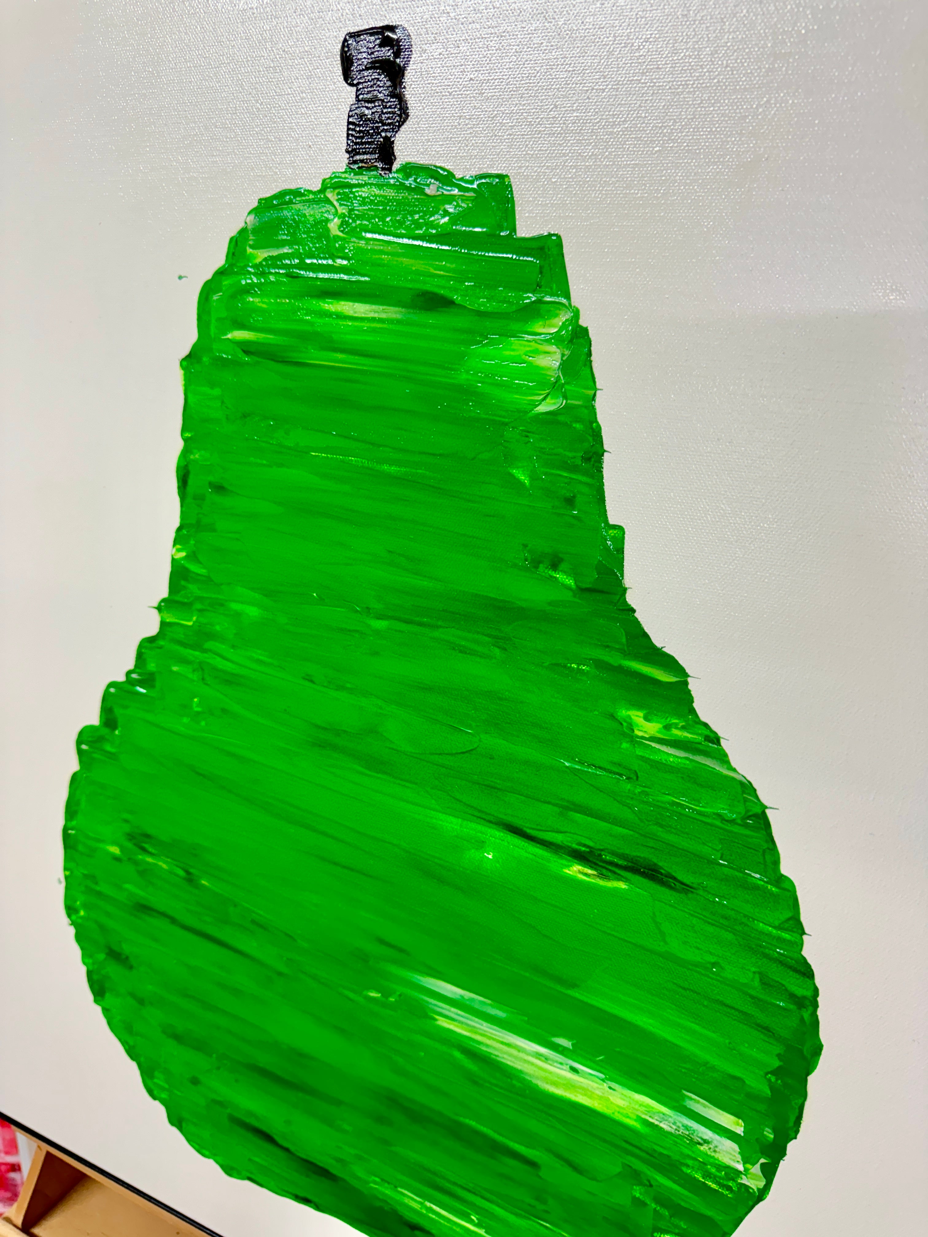 Original Painting: "Green Pear" 70x70