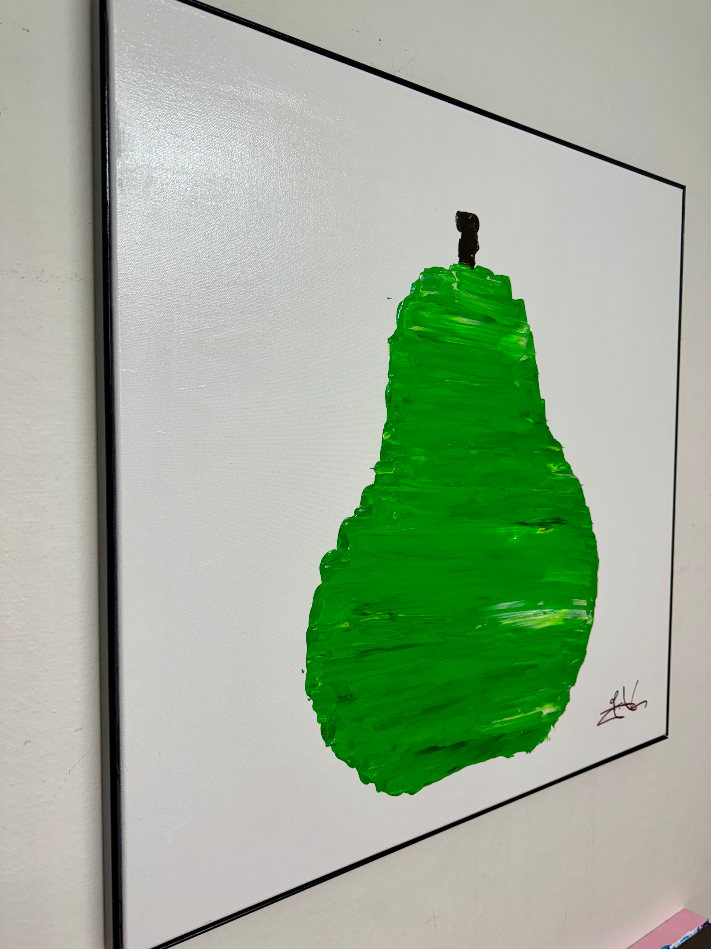 Original Painting: "Green Pear" 70x70