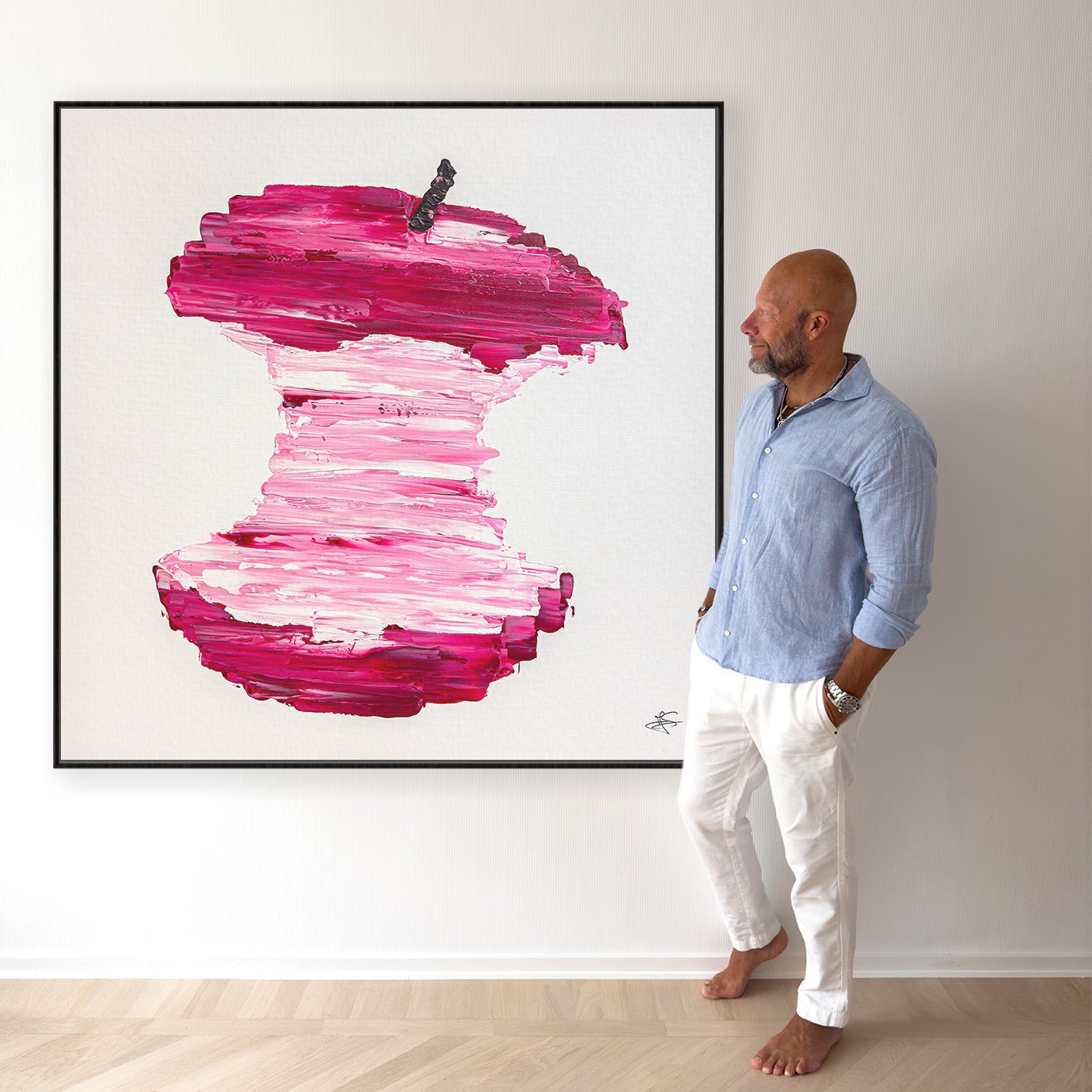 Original Painting: "Pink Delicious" 120x120