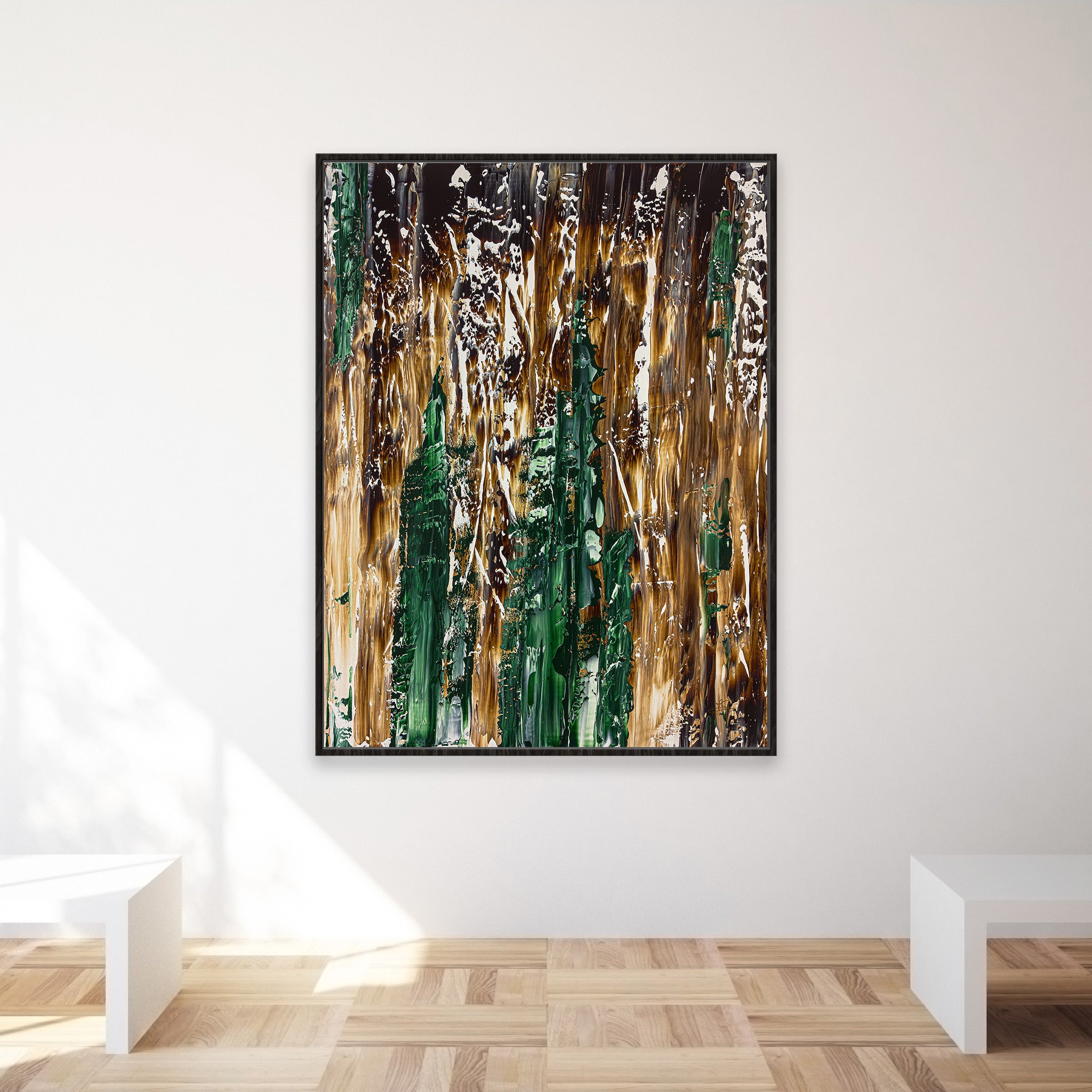 Original Painting: "Amazing Green" 120x100x4cm